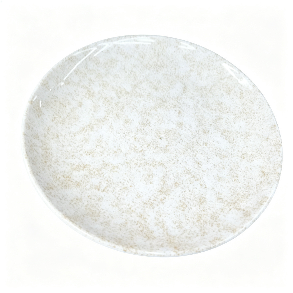 Direct sales from an export-oriented manufacturer of light brown textured melamine dinner plates in commercial stock. Durable and wear-resistant round melamine products Application Scenario
