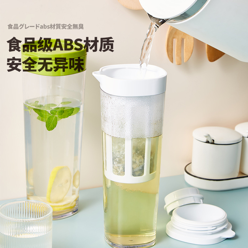 梵特 茶滤凉水壶密封冷水壶家用凉水壶 密封便携水杯带茶漏泡茶