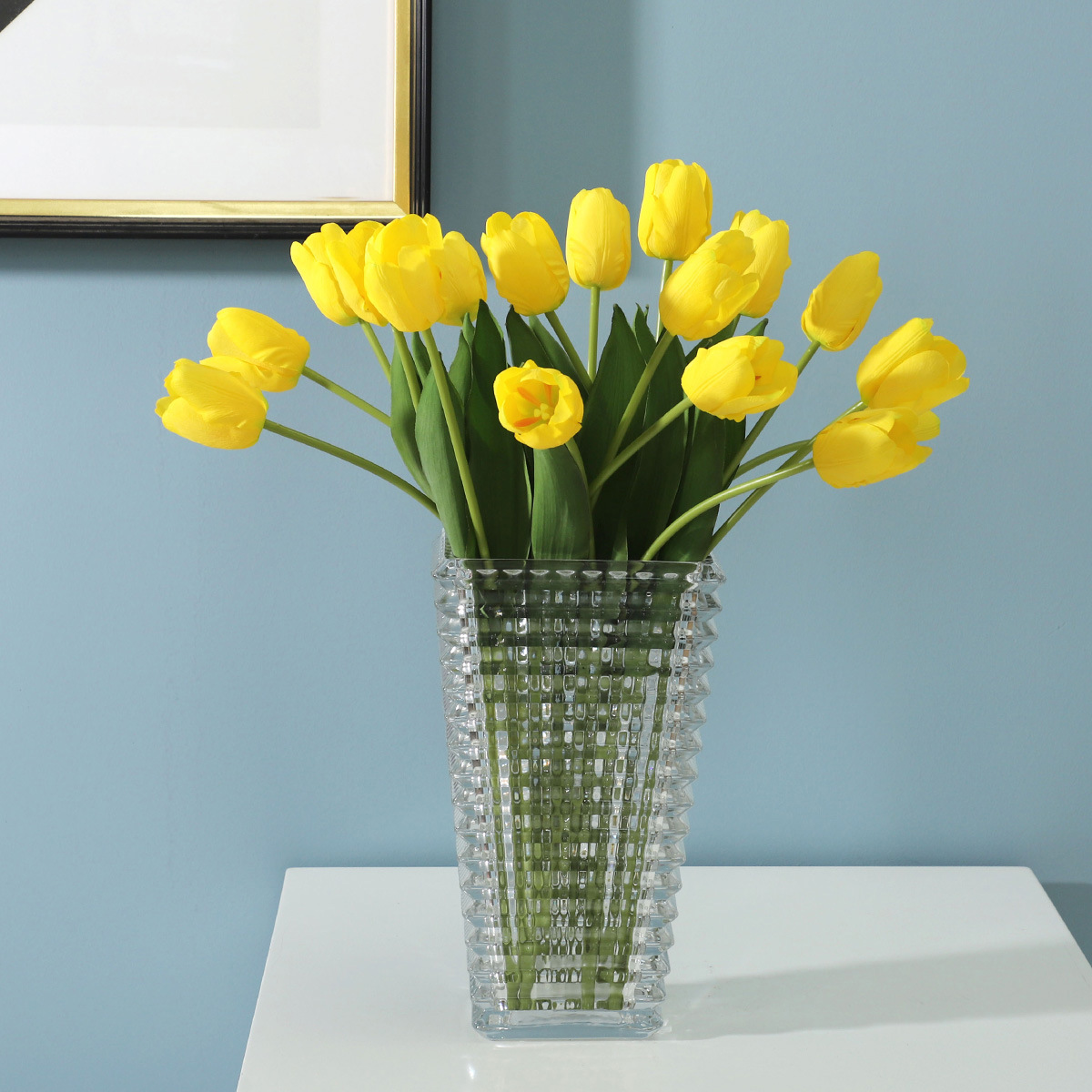 若惜高端手感保湿仿真郁金香家居客厅装饰摆件假花抖音热卖仿真花细节图