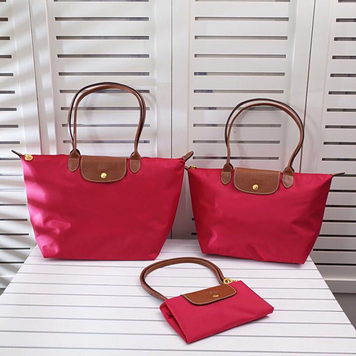 In-stock cross-border Oxford cloth foldable large-capacity dumpling bag handbag, single-shoulder bag, large bag, women's bag shopping bag