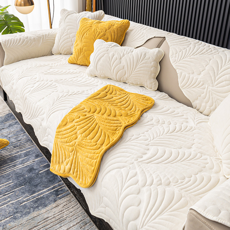 Chenier sofa cover, all-season universal sofa cover, light luxury and high-end, thickened anti-slip sofa cushion Specification image
