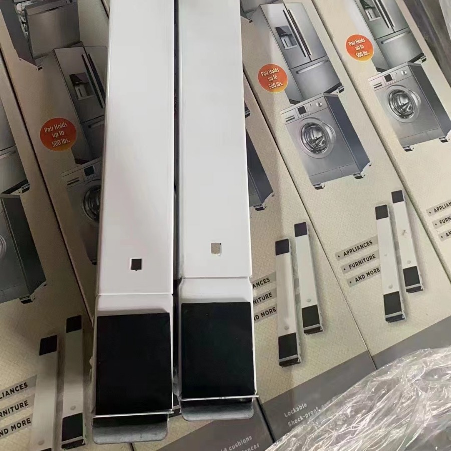 Long movable brackets for refrigerators and washing machines, adjustable furniture bases, extendable brackets for heavy objects and moving tools Application Scenario