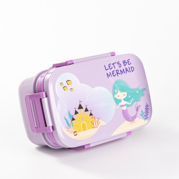 A356b亚马逊卡通儿童学生双层分格饭盒可洗碗机大容量源头工厂