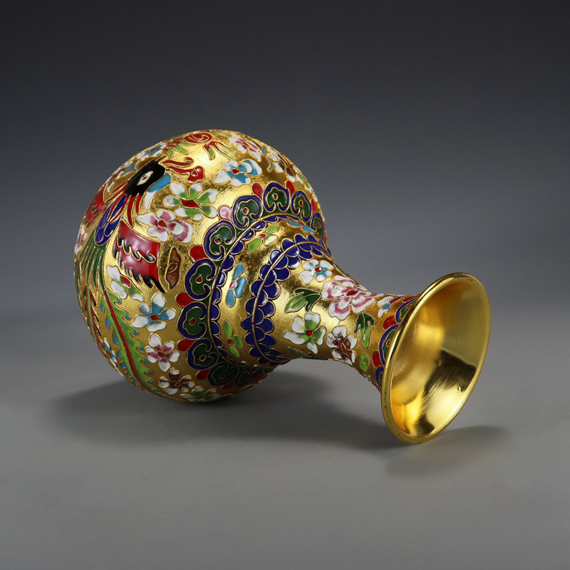 珐琅彩晶工艺品/装饰画/掐丝珐琅/珐琅/俄罗斯彩蛋细节图