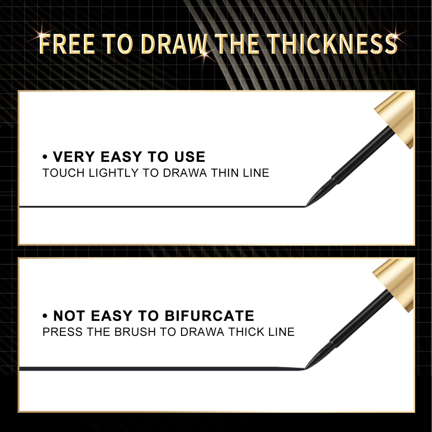 The cross-border BOB eyeliner pen has a matte finish and does not smudge details Picture
