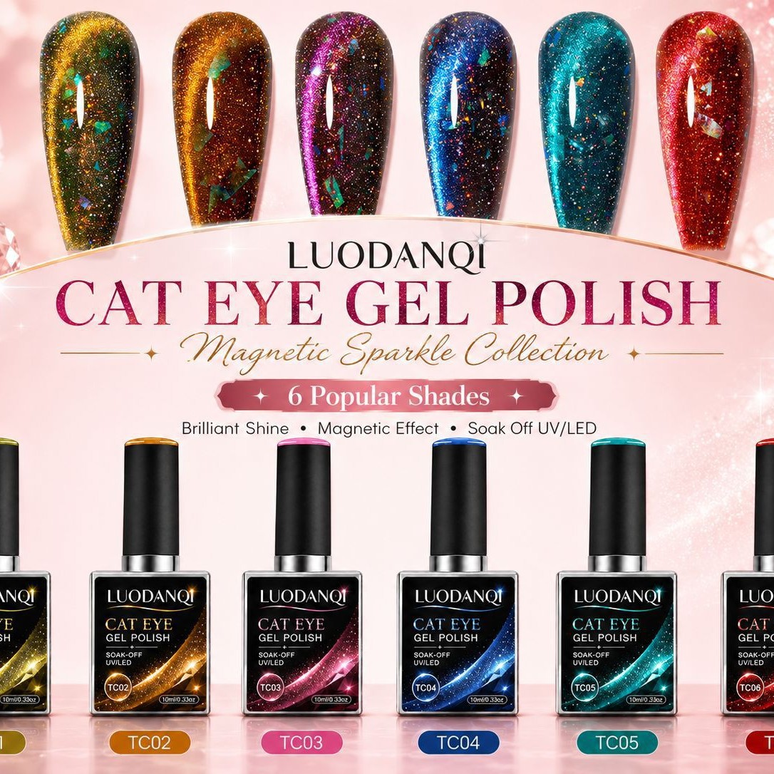 New 9D cat's Eye glue, 6-color Starry Sky Dream Series, high-end Luxury series, factory direct sales, exclusive for nail salons details Picture