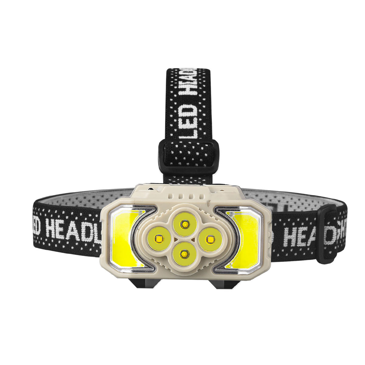 Outdoor high-intensity headlamp, miner's lamp, waterproof floodlight, COB512 headlamp, portable flashlight, night running and mountain climbing lighting Item Picture