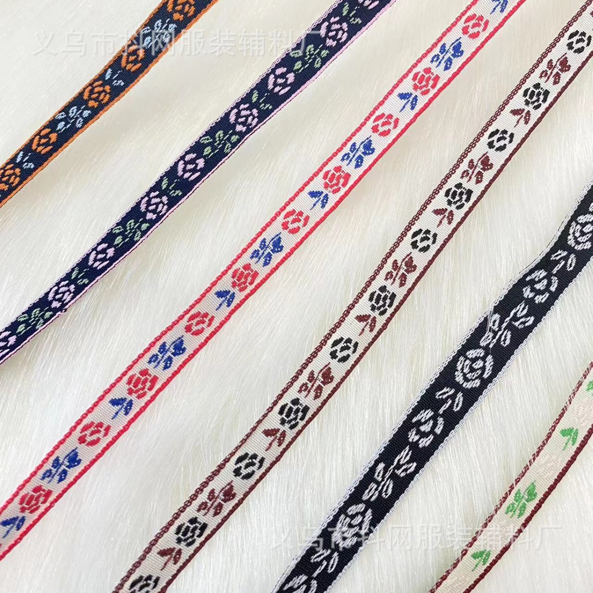 1 cm poliéster algodón hojas pequeñas moda nueva llegada hecho a mano DIY arcos correas enviar tocado bolso borde tejido details Picture