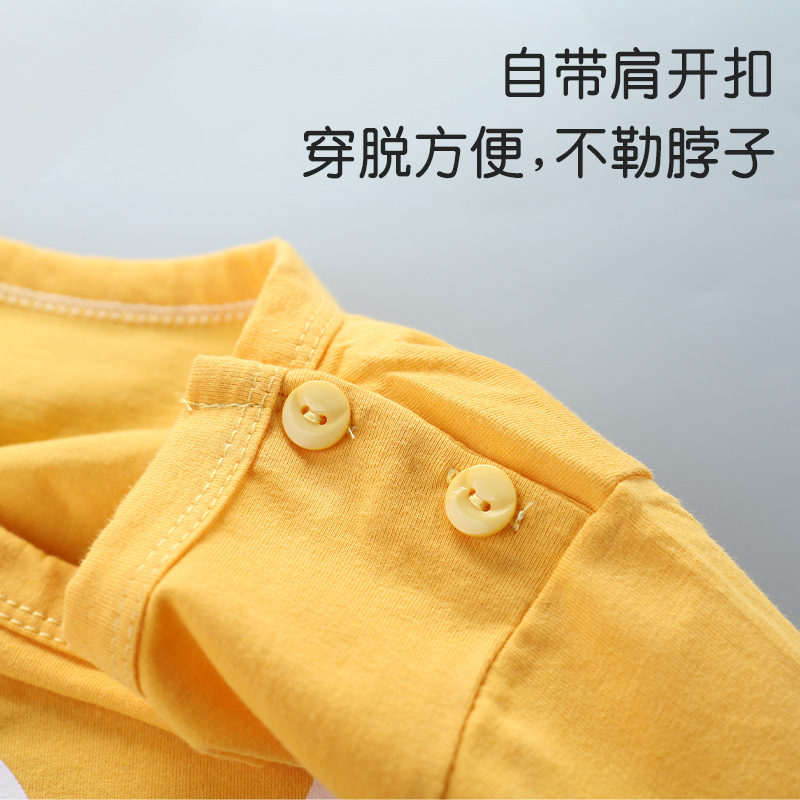 Summer new children's short-sleeved shirt and shorts set, pure cotton export children's clothing, cross-border girls' T-shirt set, one-piece consignment details Picture