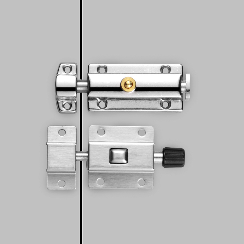 Stainless steel pin automatic spring 406 anti-theft press-type rebound room door lock, DK611 cabinet and electrical cabinet lock