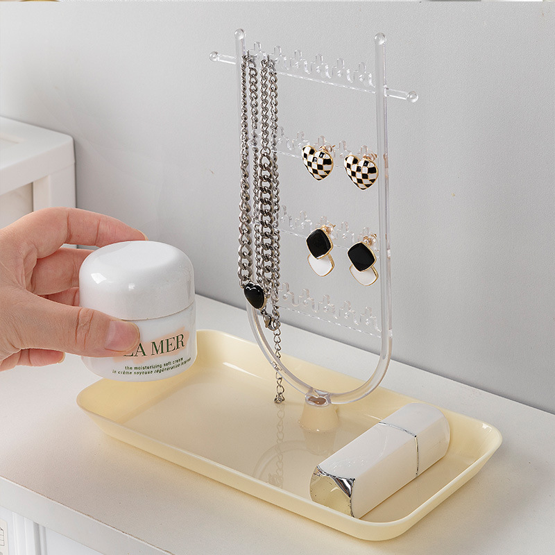 项链收纳架饰品耳环置物架2023新款高档精致首饰盒戒指耳环展示架产品图
