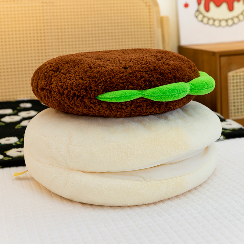 A creative new plush toy for meat sandwiches, a fun and cute meat sandwich doll pillow, is a perfect birthday gift for girls Specification image