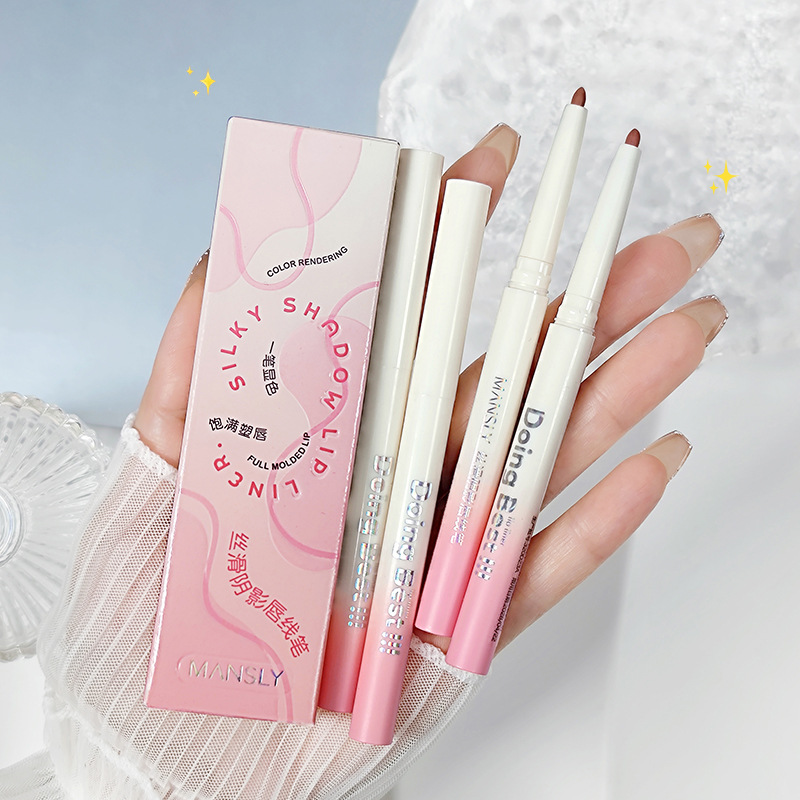Mansili Smooth Shadow Lip liner Pen, matte and frosted, whitening, easy to color, long-lasting without creasing, portable makeup pen Application Scenario