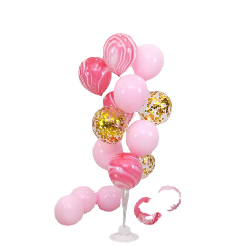 Balloon table, transparent frame, wedding table, balloon column, table surface, balloon stand, table swing pole support, festival decoration Item Picture