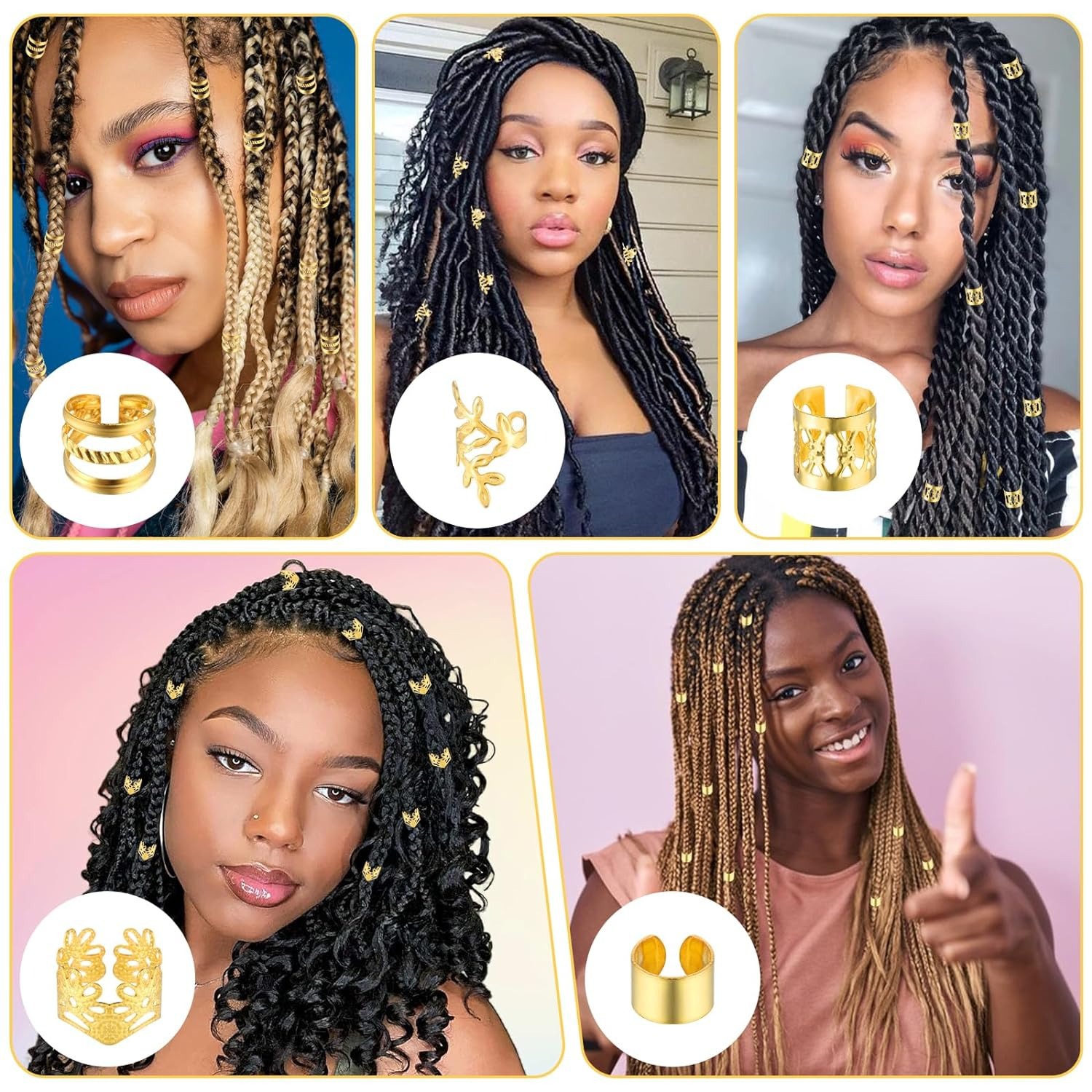 50 pieces of hollowed-out dreadlocks for cross-border use, exclusively for Amazon's Temu. Fully managed by shein, a best-selling product in Europe and America details Picture