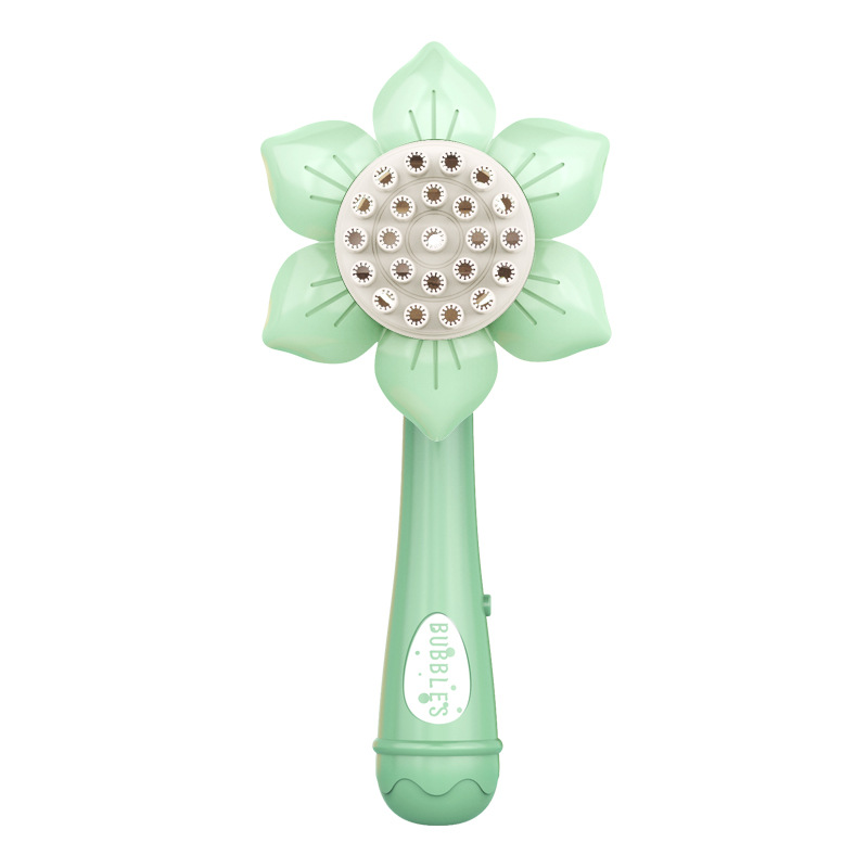 Douyin's Best-Selling Sunflower Fan Bubble Stick, 23-Hole Bubble Machine, Children's Toys, Park Street Stall, Wholesale Supply Item Picture