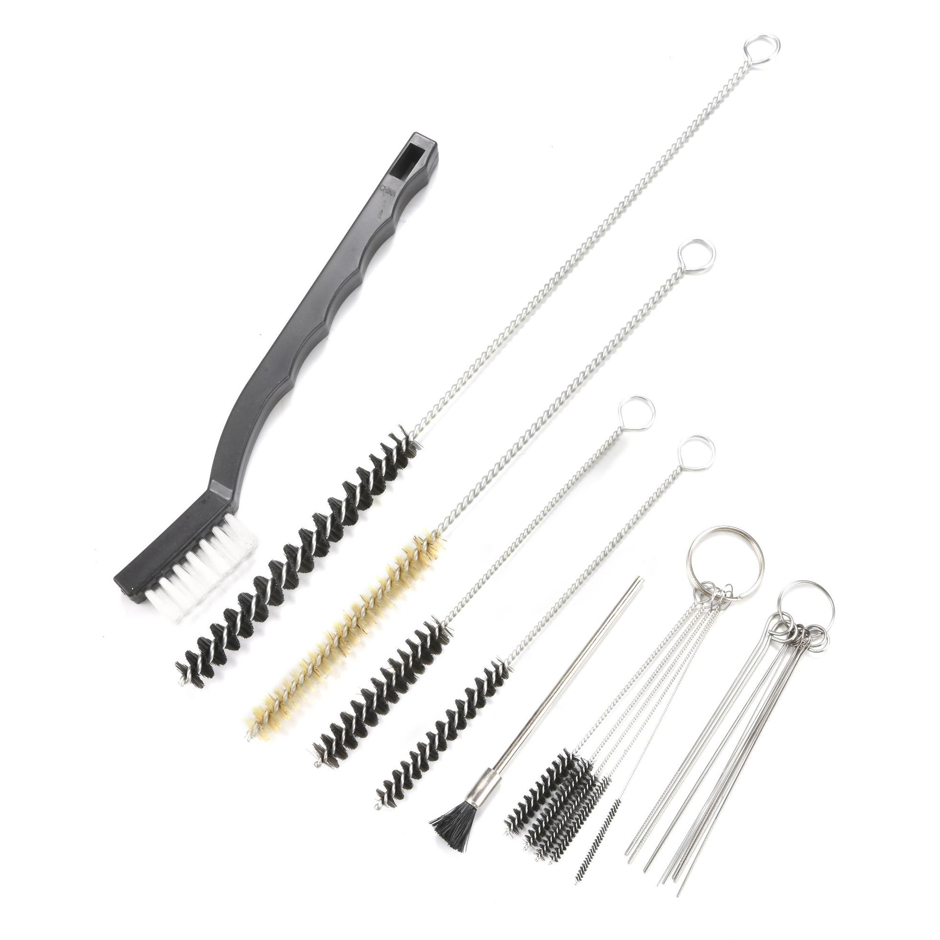 Jujian Cross-border best-selling spray gun, tattoo brush, nozzle, pipe brush, mechanical needle, nylon brush, spray gun cleaning set details Picture