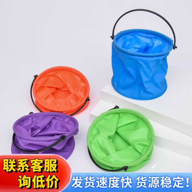 多功能可折叠水桶手提帆布水桶洗笔桶便携式画画水桶美术用品