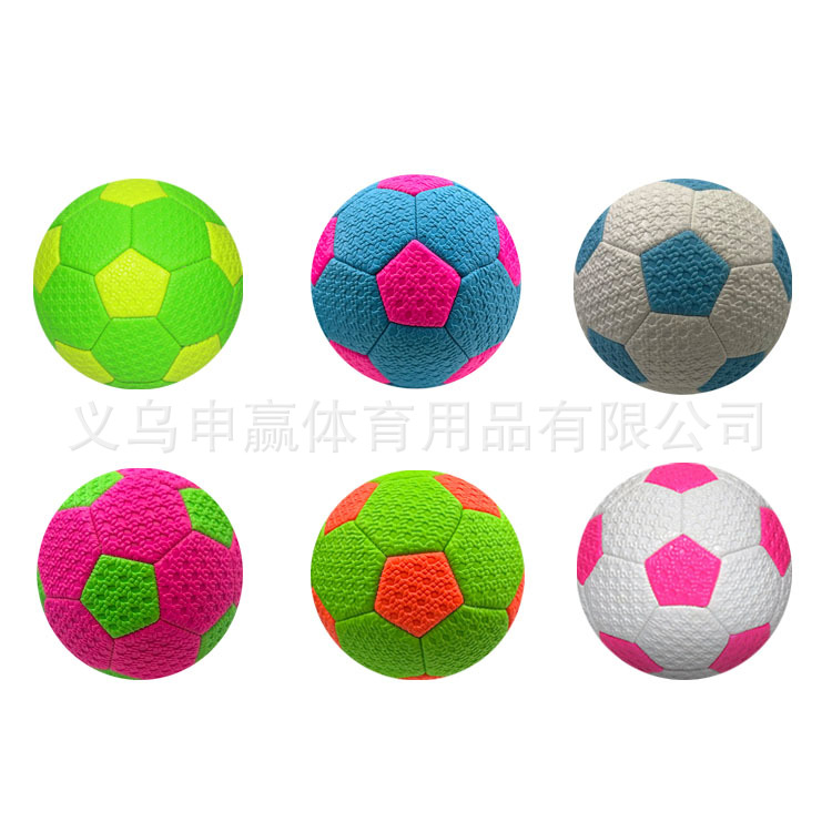 Kindergarten No. 2 machine-sewn woven pattern football, children's competition training thickened linen pattern football cross-border wholesale Item Picture