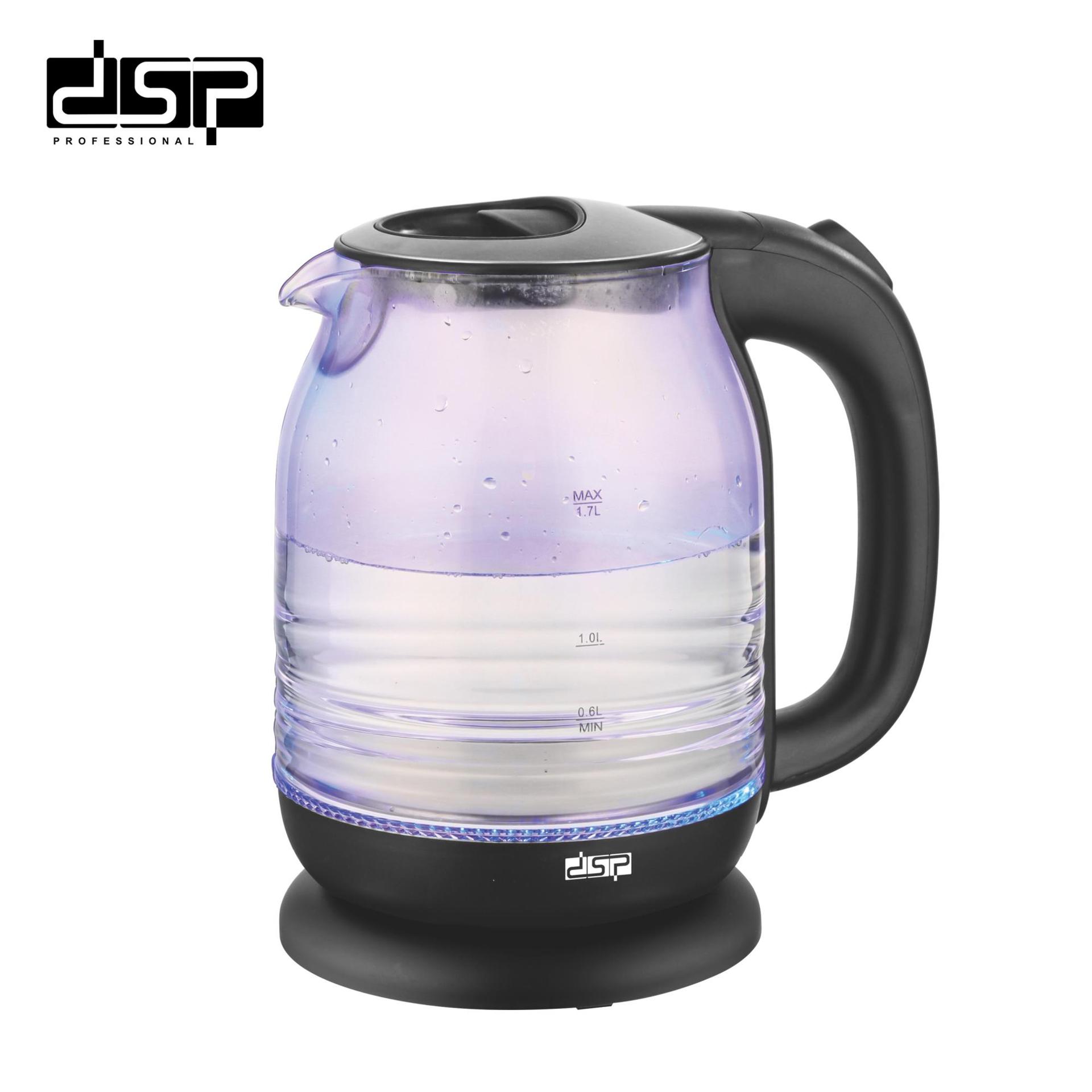 DSP/丹松电热水壶家用玻璃烧水壶1.7L大容量自动断电开水壶KK1265