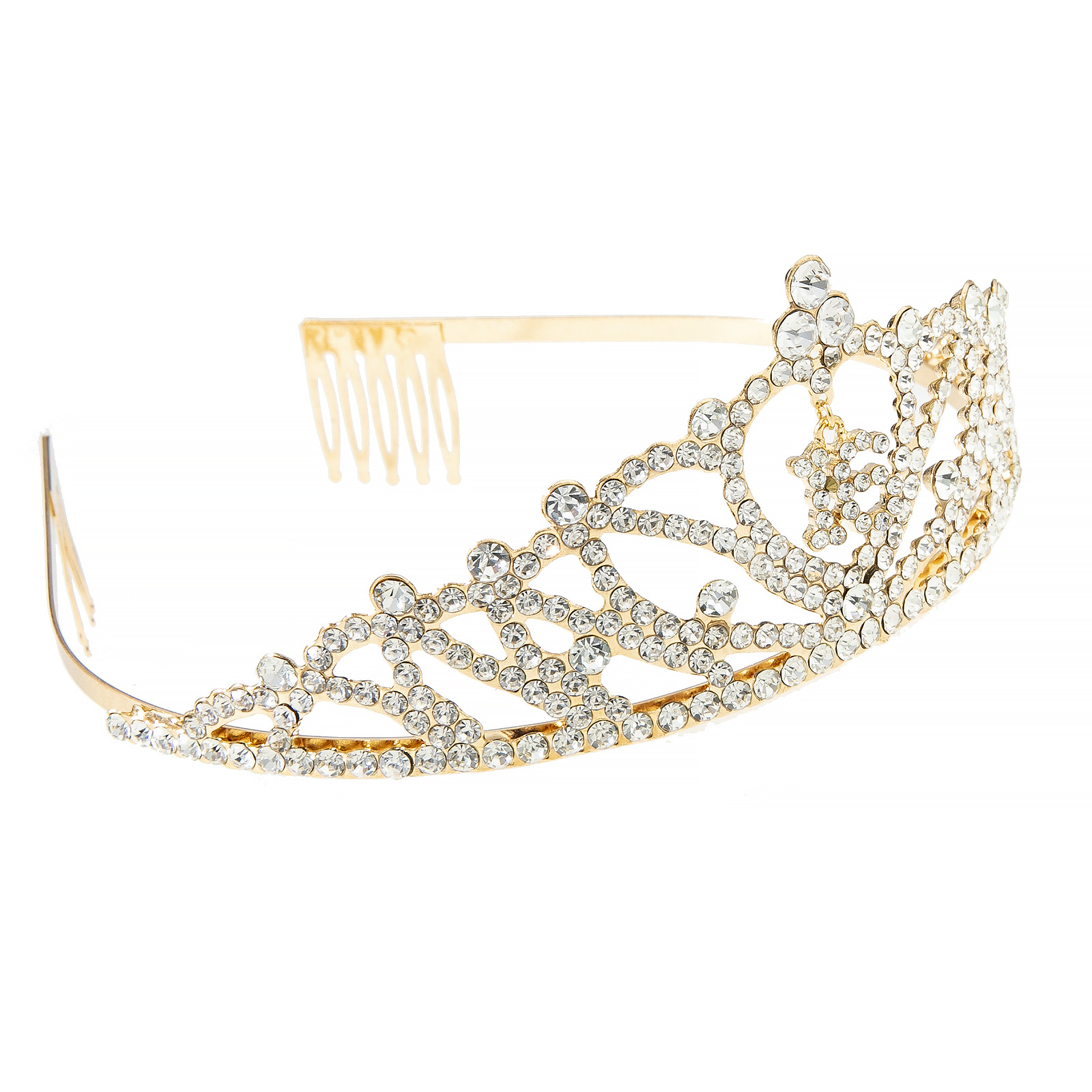 Amazon's best-selling cross-border 15 - and 16-year-old digital birthday water diamond crown hair accessory, party and banquet princess crown headwear details Picture