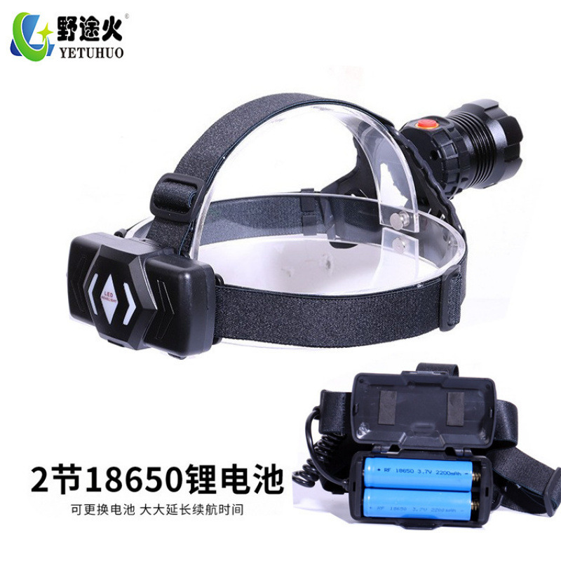 P99 head-mounted lamp, P70 high-intensity telescopic zoom headlamp, LED battery level display, adventure camping high beam wholesale Specification image