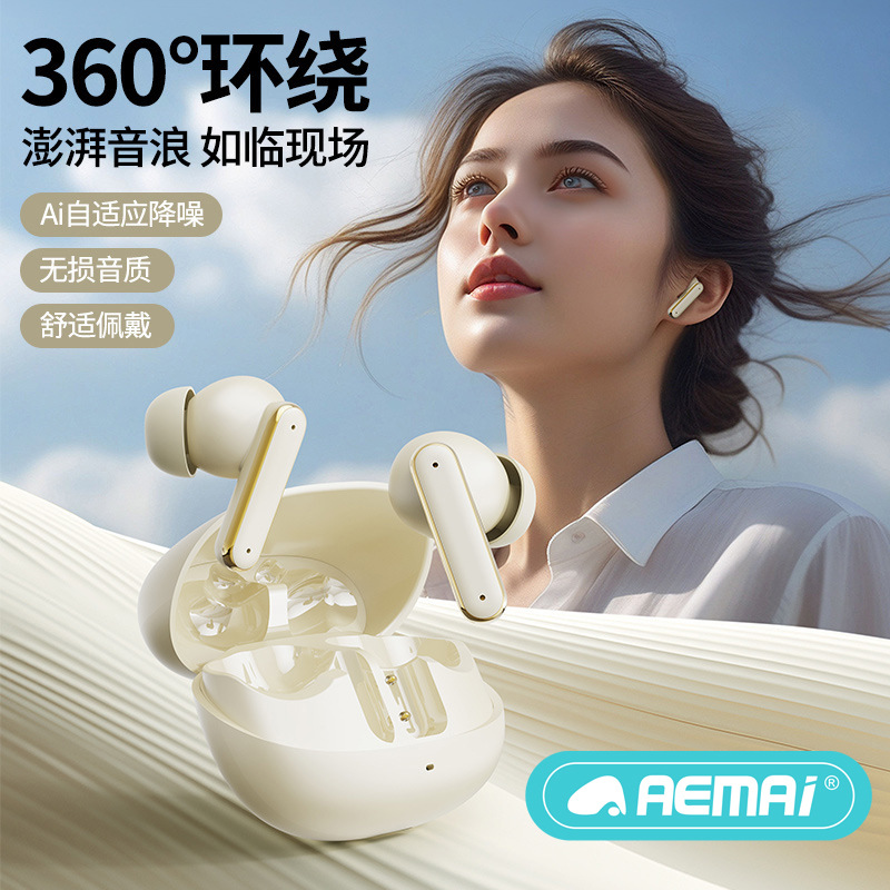 Cross-border bestseller dual-ear Bluetooth headphones, ultra-long battery life, short-handled mini headphones, no pain even after long-term wear, high sound quality for sports details Picture