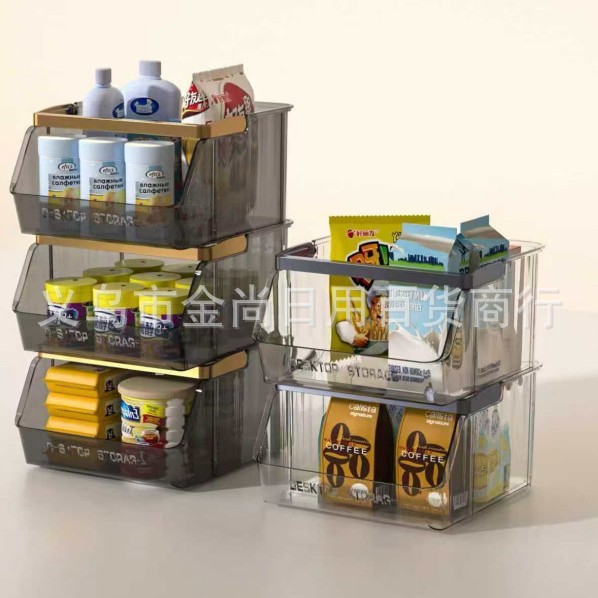 High appearance level desktop storage box, foldable film bag storage basket, office snack and sundries organization and storage box Application Scenario