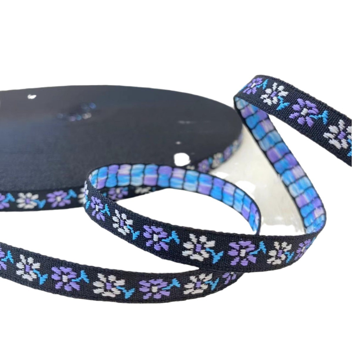 0.8cm jacquard embroidery DIY bow webbing Hanfu performance costume accessories gift box packaging tape Item Picture