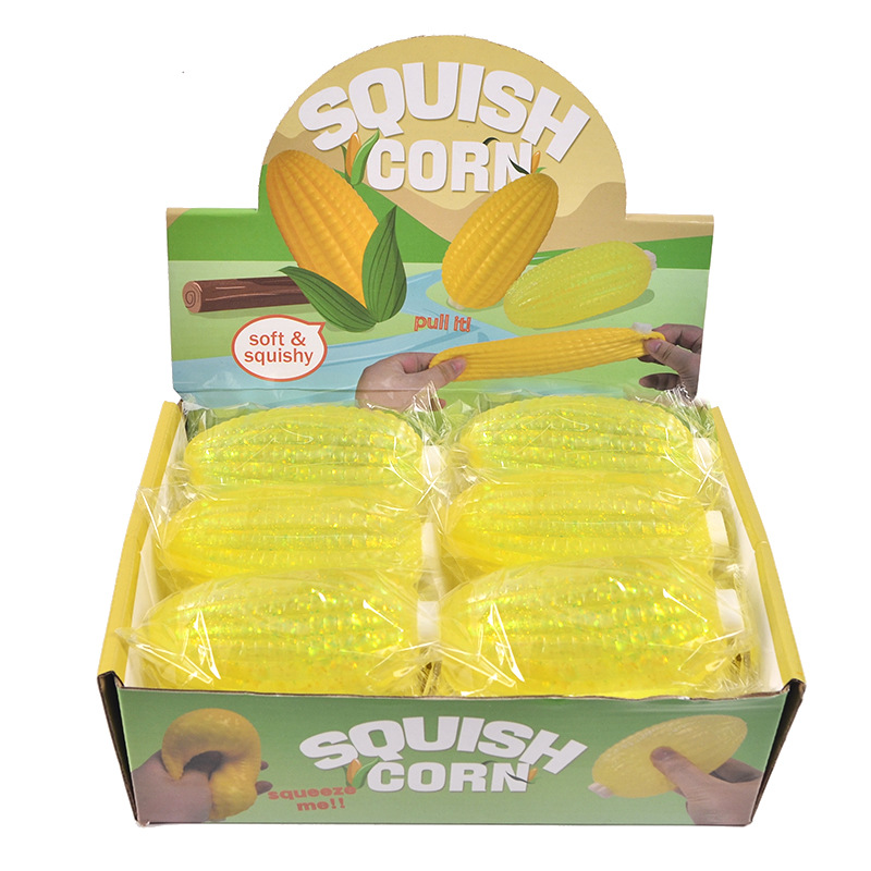 Douyin's maltose Pinching Fun stress-relieving and release Ball, Aurora corn slow rebound elastic Pinching Lego appearance level stress-relieving toy, realistic vegetable and fruit toy factory direct sales Item Picture