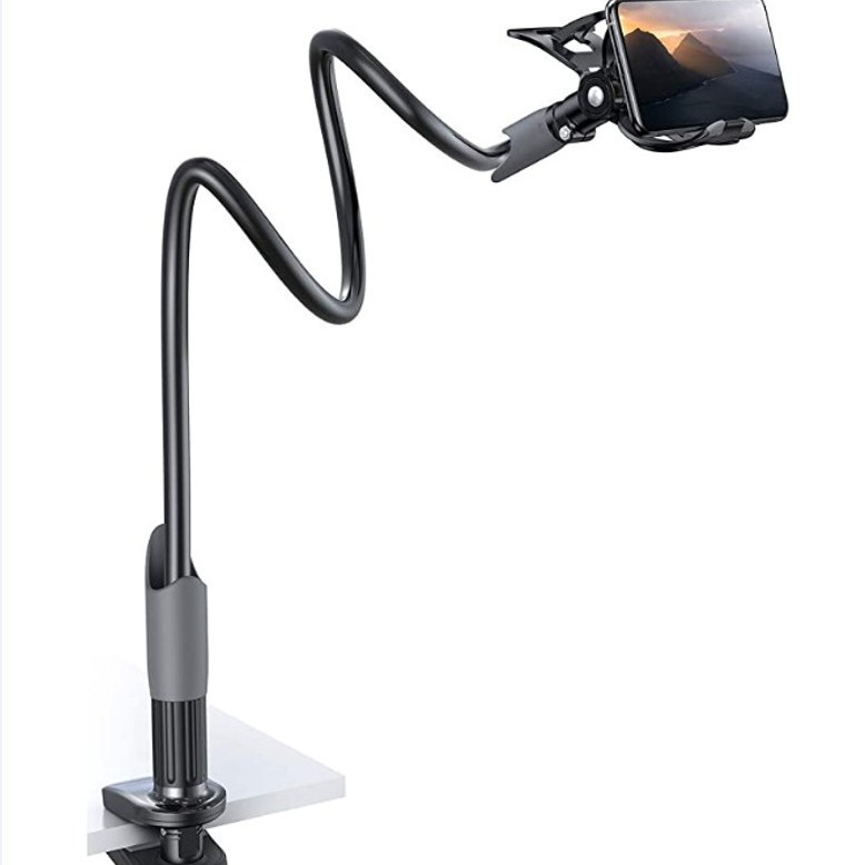 Dibujos animados estudiante estilo negro tripode teléfono soporte bicicleta China viento portátil multifuncional teléfono móvil aplicable clip rack