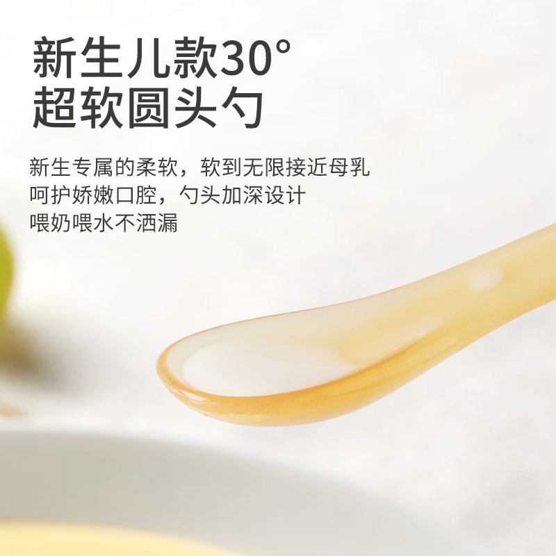 硅胶勺子婴儿勺新生儿硅胶软勺儿童辅食工具辅食餐具母婴用品批发产品图