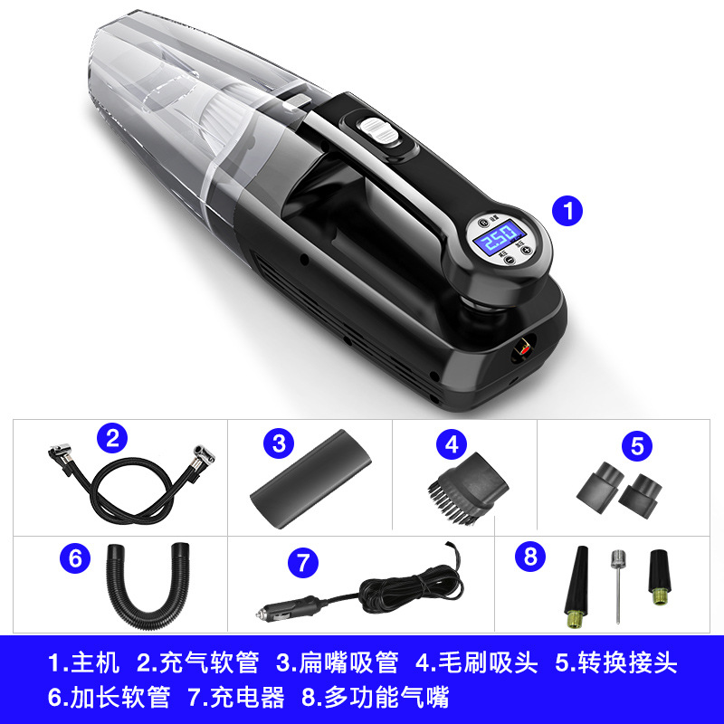 Four-in-one car vacuum cleaner, air pump, FAW car wireless charging, multi-functional powerful, high-power for home use in the car Application Scenario