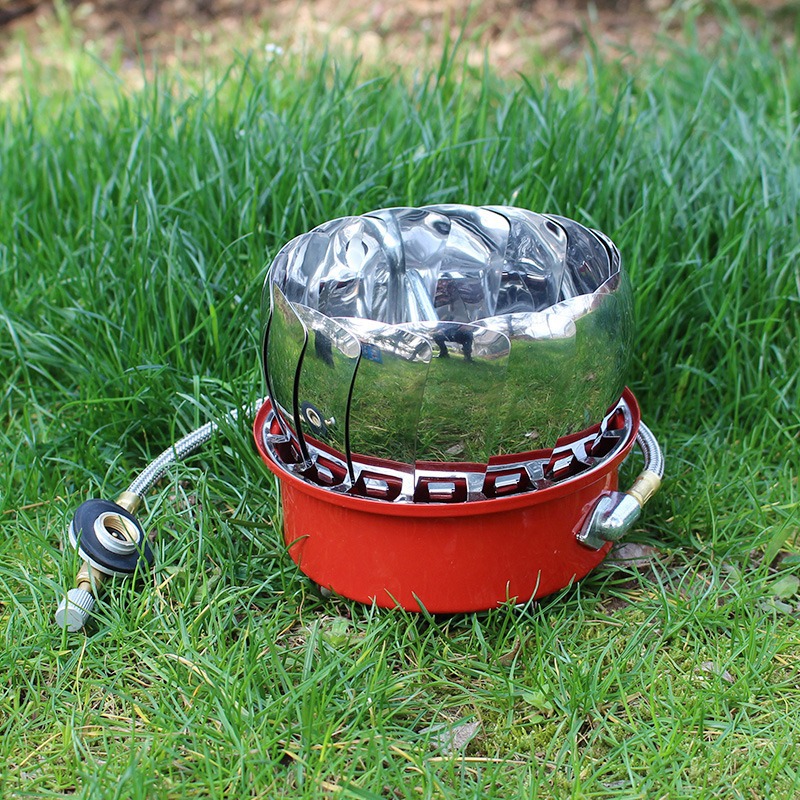 Concave and convex outdoor windproof camping stove head, portable stove head, Lotus ultra-light stove head, picnic stove and cooking equipment Specification image