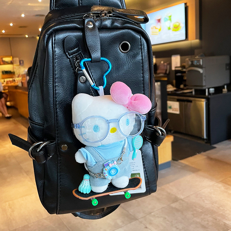 新款hellokitty小挂件正版凯蒂猫毛绒公仔kitty猫可爱玩偶包挂件细节图