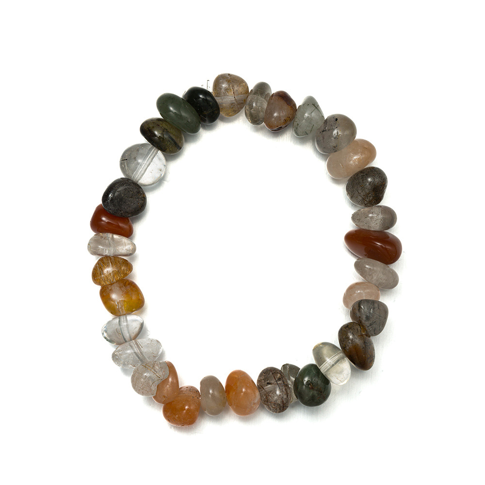 Natural crushed stone bracelet 5-8mm, amethyst elastic string bracelet stretchable, Temu AliExpress TK cross-border bestseller Application Scenario