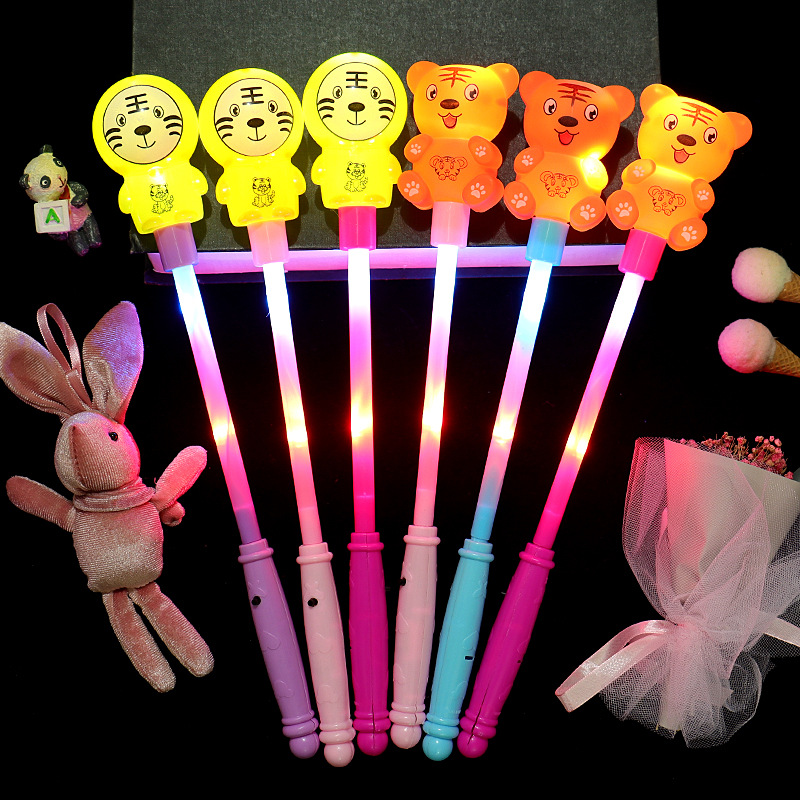 Luminous Tiger Year Flash Sticks, Tiger zodiac sticks, children's toys, electronic luminous New Year toys wholesale street stall Specification image