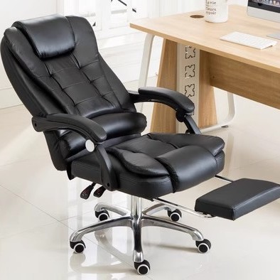 Genuine leather boss chair, office chair, computer chair, home sitting chair, office chair, comfortable long-sitting sofa, business chair