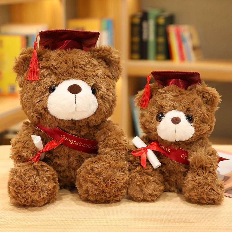 Doctor cap teddy bear, Doctor bear plush toy, graduation teddy bear doll, graduation commemorative gift Specification image