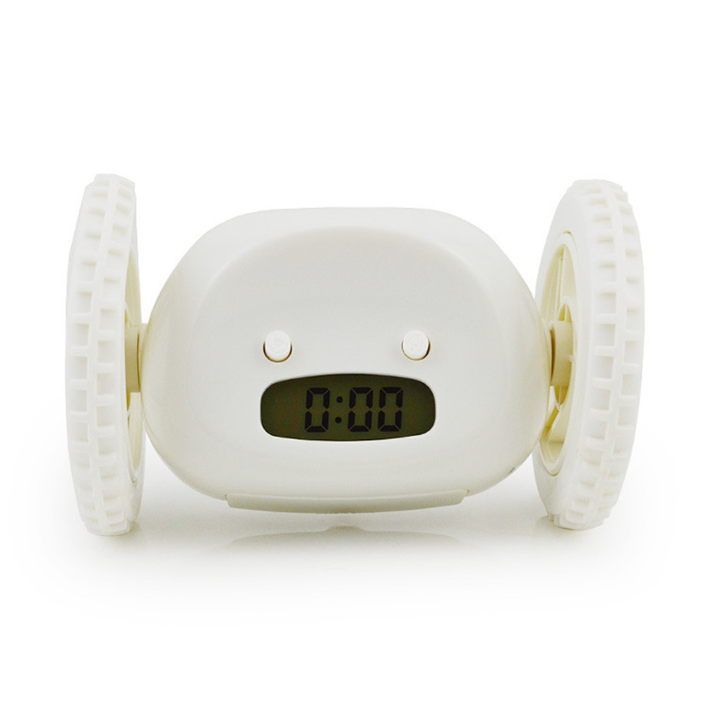 Lazy person alarm clock, running alarm clock, escape and prank alarm clock, children and students who are sleepy, mobile wheels, gift clock, cross-border Specification image