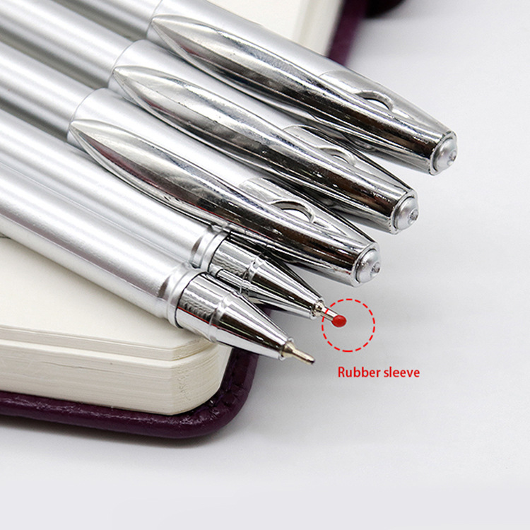 Yalong Cross-border hot-selling silver 0.7mm ballpoint pens, high-quality ballpoint pen promotional stationery Application Scenario