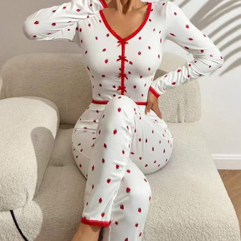 女士家居服实物图