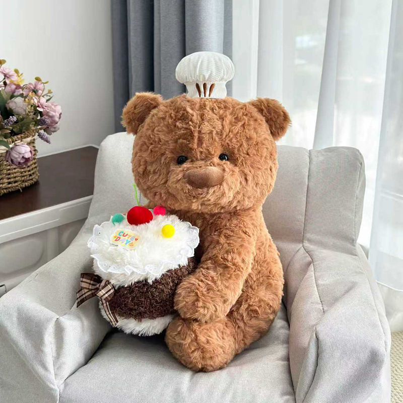 Cute Western pastry cake, teddy bear, plush toy, children's gift, throw pillow, birthday candle, big doll, Ryan Bear doll Cute Western pastry cake, teddy bear, plush toy, children's gift, throw pillow, birthday candle, big doll, Ryan Bear doll