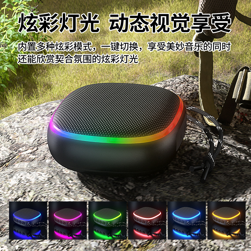 Magnetic Bluetooth speaker, portable fabric waterproof mini speaker, subwoofer, outdoor 2026 new model, wireless details Picture