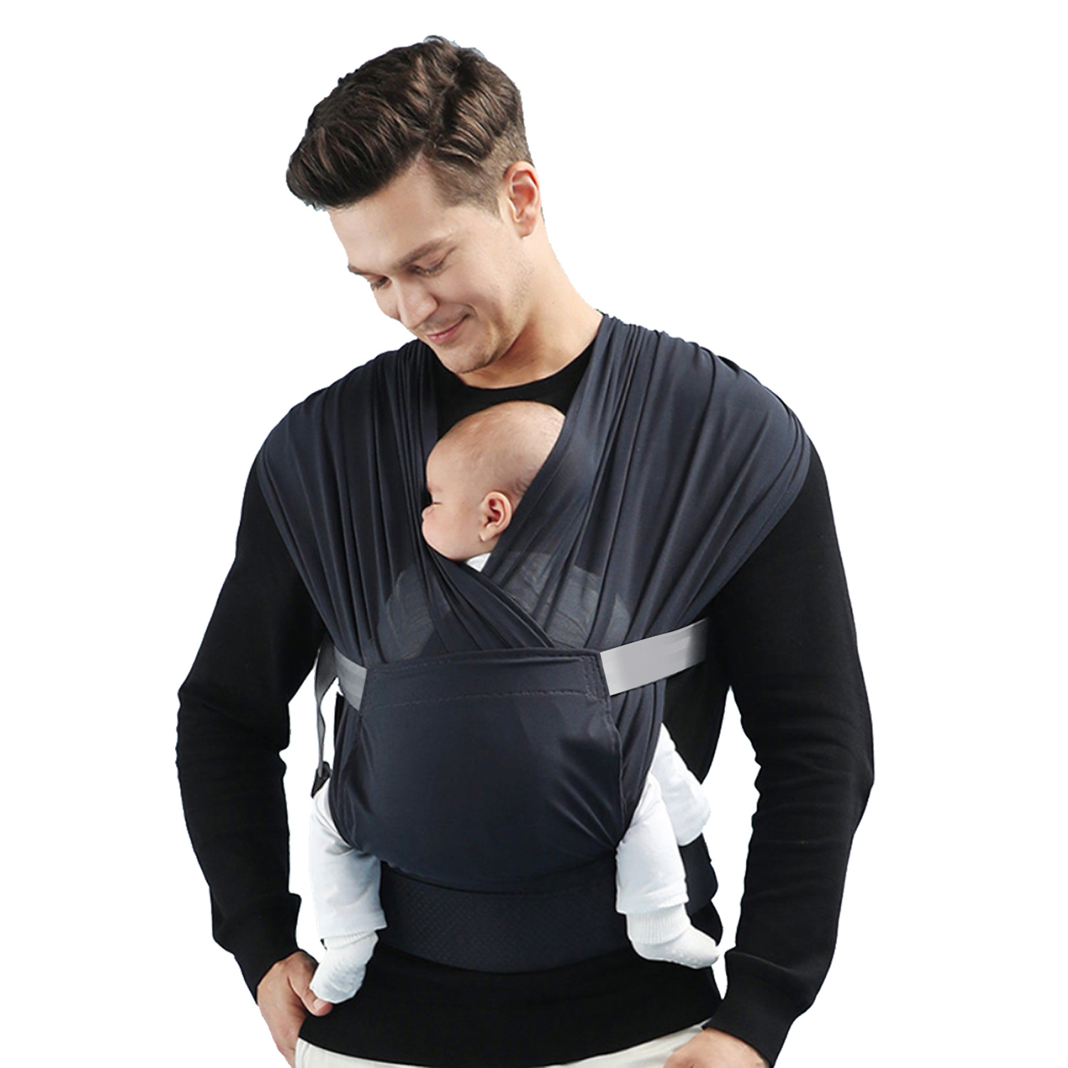 Factory direct sales: A lightweight baby carrier for newborns. Free your hands when holding the baby. A perfect bag for lulling and breastfeeding when going out Specification image
