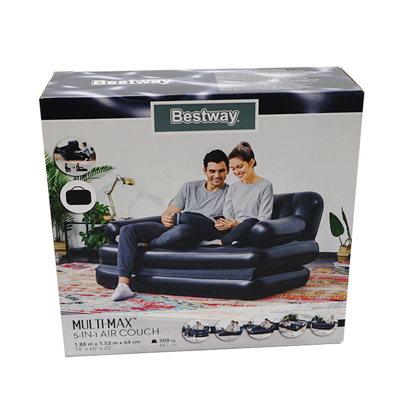Bestway multi-functional lazy inflatable sofa, outdoor portable and storable camping bed, recommended pvc inflatable bed Item Picture