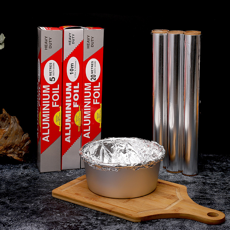 厂家直销锡纸铝箔纸烘焙烧烤肉烤箱空气炸锅家用大卷耐高温批发