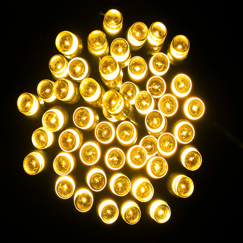 Factory wholesale solar light strings, colored lights, Christmas decorative lights, outdoor waterproof light strings, led light strings, ambient lights Specification image