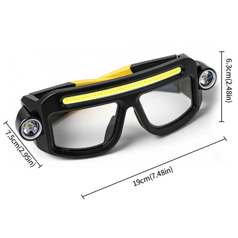 The new cross-border XTE multi-functional glasses lamp, USB charging, long-lasting lithium battery, outdoor hiking head-mounted lighting lamp Application Scenario