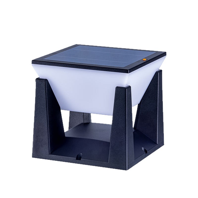 Solar outdoor garden lights, new cross-border export style, villa storefront, fence, fence, lawn, column head lights Item Picture